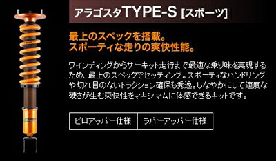 Aragosta TYPE-S スカイラインGTS-t ECR33 ラバーアッパー仕様