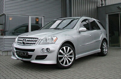 BENZ W164 ML サイドスカート 塗装取付込