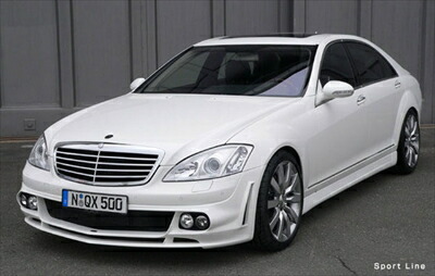 BENZ S W221 フロントスポイラー/スポーツライン PTS対応 塗装済み
