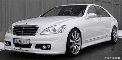 BENZ S W221 フロントスポイラー/アバンギャルド PTS無 塗装済み