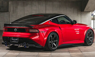 RZ34 フェアレディZ BLACK LABEL トランクスポイラー カーボン クリア塗装取付｜Autostyle