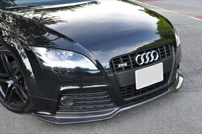 Audi TT/TTS カーボンフロントスポイラー クリア塗装済み