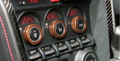 BRZ ZC6 オートエアコン車用ダイヤルリング ゴールド