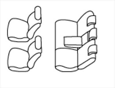 NHP/NSP 170系 シエンタ 2018/9～ 専用モデル 5人乗り シートカバー ブラック｜Autostyle