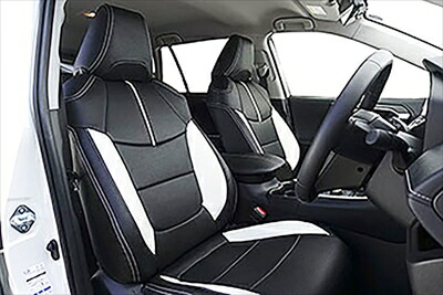 50系 RAV4 Adventure 専用シートカバー ブラック+ホワイト