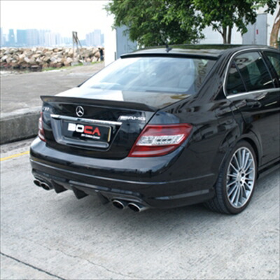 BENZ C-Class W204 C63 前期用Carbon DTM Rear Diffuser クリア塗装済み
