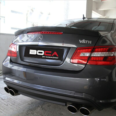 BENZ E-Class C207 Coupe Dry Carbon Big Spoiler クリア塗装済み