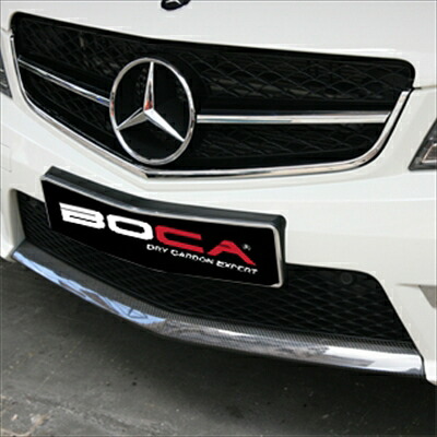 BENZ W204 C63 Facelift OEM Style Carbon Front Lip 取付込