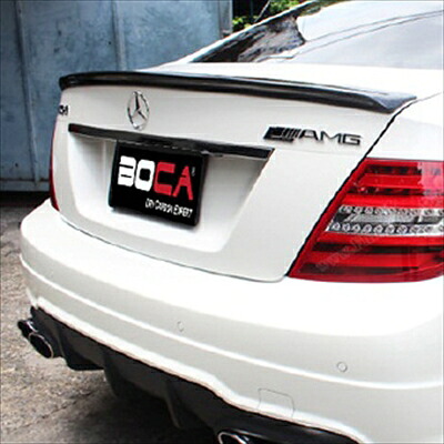 BENZ W204 C63 Coupe Facelift Carbon Trunk Spoiler 取付込