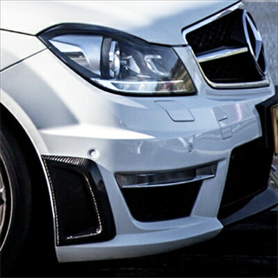 BENZ W204 C63 Facelift Carbon Front Bumper Side Vent Type1 クリア塗装済み 55,671円