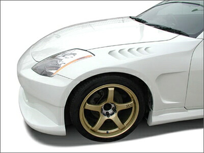 フェアレディZ Z33 エアロフェンダー 塗装取付込