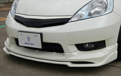 フィットシャトル 前期 INTERCROSS フロントハーフスポイラー FRP製 塗装済 ミラノレッド 取付込