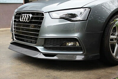 AUDI S5/A5 S-Line 後期 (2012～)フロントリップスポイラー クリア塗装済み