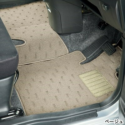 プリウスアルファ ZVW40W フロアマット スタンダードタイプ ステアーズ ベージュ ヒールパット有
