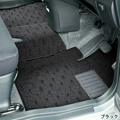 ムーヴ LA150S 2WD/ヒーター無 フロアマット スタンダードタイプ ステアーズ ブラック/ヒールパット有
