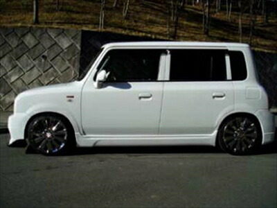 ラパンSSにて使用　サイドステップ　スポイラー　HE21S ライブスポーツ」ラパン SS（HE21S）用サイドステップ（塗装可