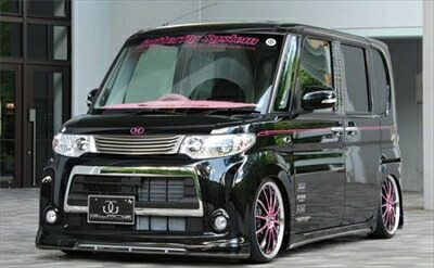 L375 タントカスタム 後期 GLANZ フロントハーフ 塗装取付込｜Autostyle