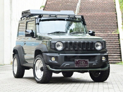 JB74W ジムニー シエラ GLANZ フロントフラップスポイラー FRP 塗装取付