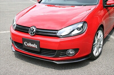 Cobalt フォルクスワーゲンゴルフ6 TSI用 リップスポイラー カーボン製