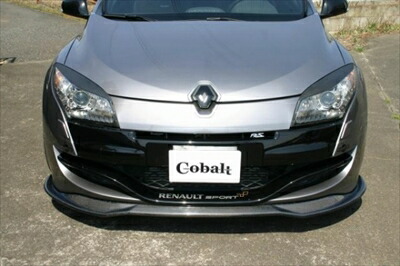 RENAULTMEGANERS前期フロントリップスポイラーFRP製オフブラック塗装済【長納期商品】