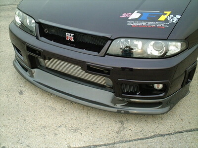 R33 GTR フロントリップスポイラー タイプ2 カーボン 綾織 タイプ クリア塗装済み|Autostyle