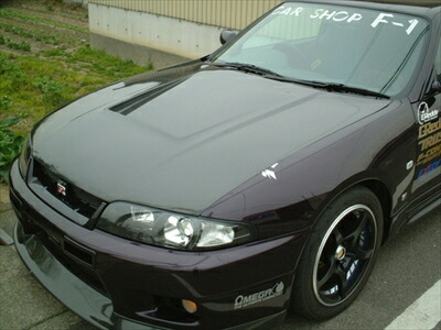 R33 GTR F1ボンネット(純正キャッチ対応品) カーボン 平織 タイプ 表裏両面カーボン