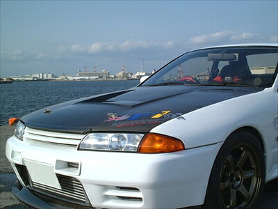 R32 GTR F1ボンネット(純正キャッチ対応品) カーボン 綾織 タイプ 表裏両面カーボン|Autostyle