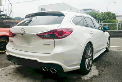 a*l様 マツダ GJ アテンザワゴン（中期／前期　両方OK）リアハーフエアロ 楽天市場】アテンザワゴン GJ系（前中期） リアハーフスポイラー