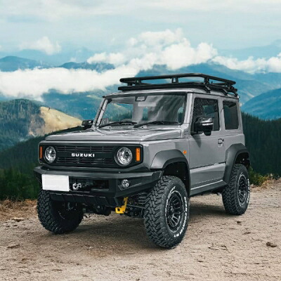 JC74W ジムニーノマド 2WAY ラギッドバンパー フロント ナンバーステー位置 運転席側 取付込｜Autostyle