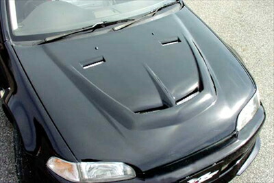 CIVIC EG4-6 ボンネット(CRP) 3Dr用(ダクト付) 塗装取付込
