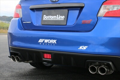 WRXSTIVABLEDバックフォグランプwithF1スタイルフラッシュブレーキランプカラー:レンズ:クリア/反射板:クロームレッド