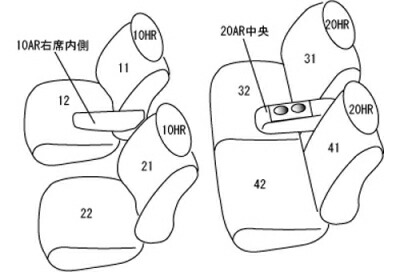 エブリイワゴン DA64W 後期 3-5型 シートカバー クラッツィオダイア ブラウン×アイボリーステッチ
