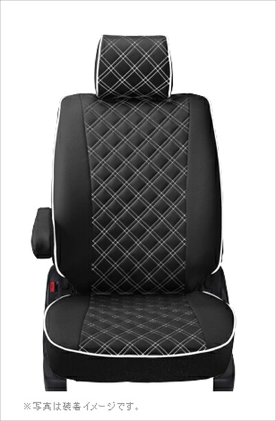 LA900S/LA910S タフト R2(2020)/6~R3(2021)/1 G/Gターボ シートカバー キルティングタイプ ブラック×ホワイトステッチ