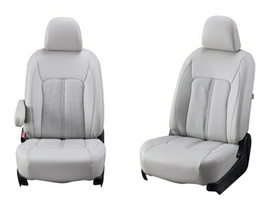 HC27 / HFC27 2019/8-2022/11 セレナ e-POWER FシートバックUSB電源ソケット無し シートカバー センターレザー ライトグレー|Autostyle