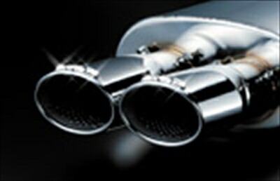 アルファード ANH20 GGH20W DAD LUG POWER MUFFLER LUG-4 タイプ デュアル (φ95×70) グレードS.Z テールエンドスライド調整式 ハーフステンレス 片側出し