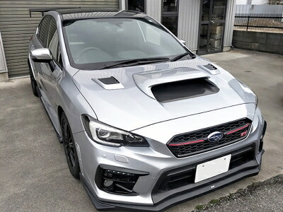 スバル　wrx sti vab 前期　後期　フロント　ボンネット　カーボンダクト 楽天市場】VAB / VAG ボンネットダクト 塗装済 : Autostyle