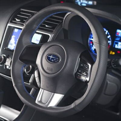 WRX STI VAB ステアリング SS360-RX カラー:本革/レッドステッチ|Autostyle
