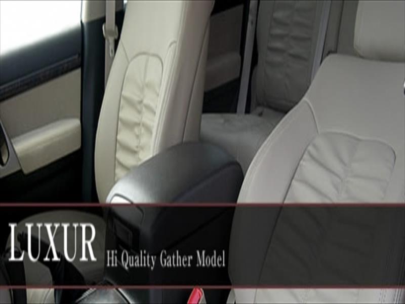 ディオン CR6/9W プレミアム レザーシートカバー LUXUR 前期 1列目 アーム無 用 ブラック