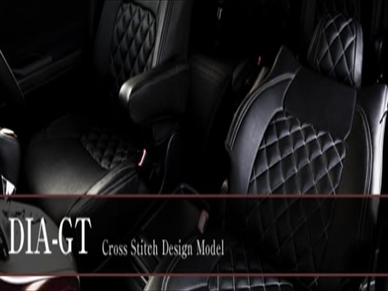 ekワゴン B11W シートカバー DIA-GT アイボリー PVC （ゴールドステッチ）