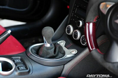 フェアレディZ Z34 アルカンターラ MT シフトブーツ ステッチカラー グリーン