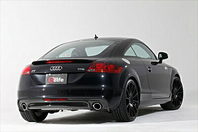 AUDI TT 8J クーペ 後期 (2010～) リアディフューザー カーボン製 クリア塗装済み