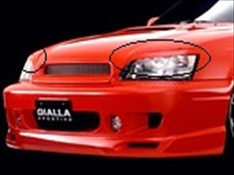 レガシィ BE系 B4 アプライド:A-C型(1998/6~2001/4)アイライン 塗装取付込|Autostyle