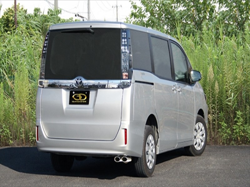 ヴォクシー ZRR85G 2.0L/ガソリン/4WD/標準バンパー車用 P.B.S搭載オーバルテールダブル出し ポリッシュテールマフラー