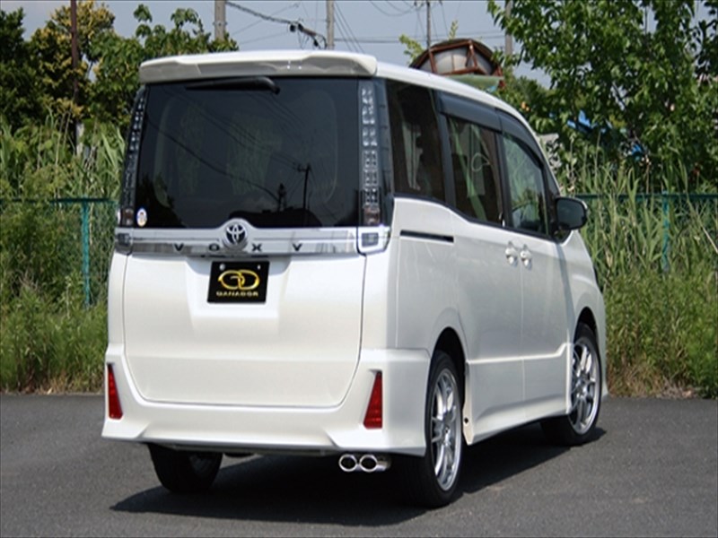 ノア ZRR85W グレード：Si PASION EVO P.B.S搭載 右ダブル/オーバル 標準バンパー用 ポリッシュテール