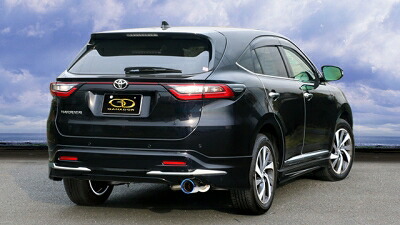 ハリアー 60系 後期 ターボ車 モデリスタVer.1エアロ装着車用 Vertex ステンレスマフラー チタンテール