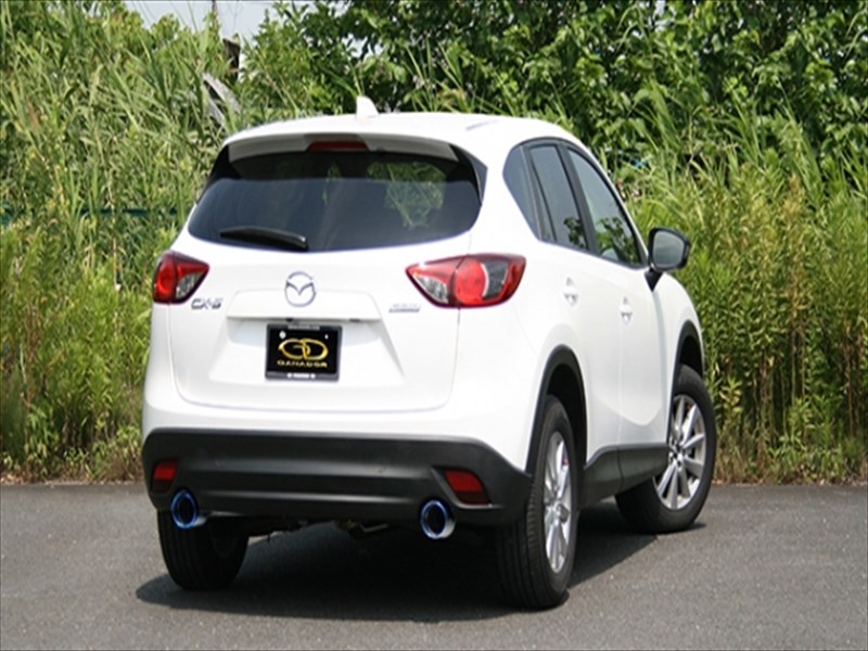 CX-5 LDA-KE2FW クリーンディーゼル 駆動：2WD (H24.2-) Vertex 4WD/SUV マフラー 左右出し オーバル （テール部のみ チタニウム製　ブルー発色） 81,252円