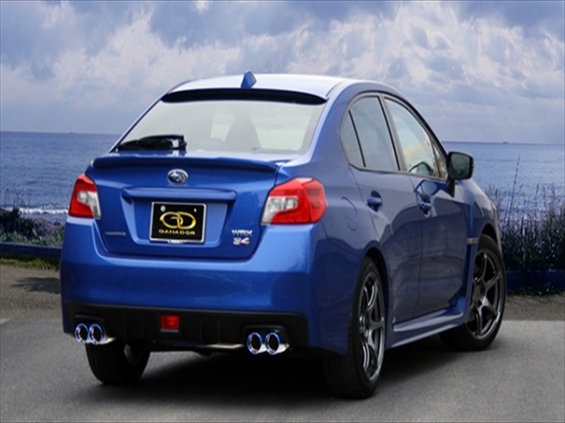 WRX S4 VAB Vertex sports センターパイプ付きステンレスマフラー チタンテール