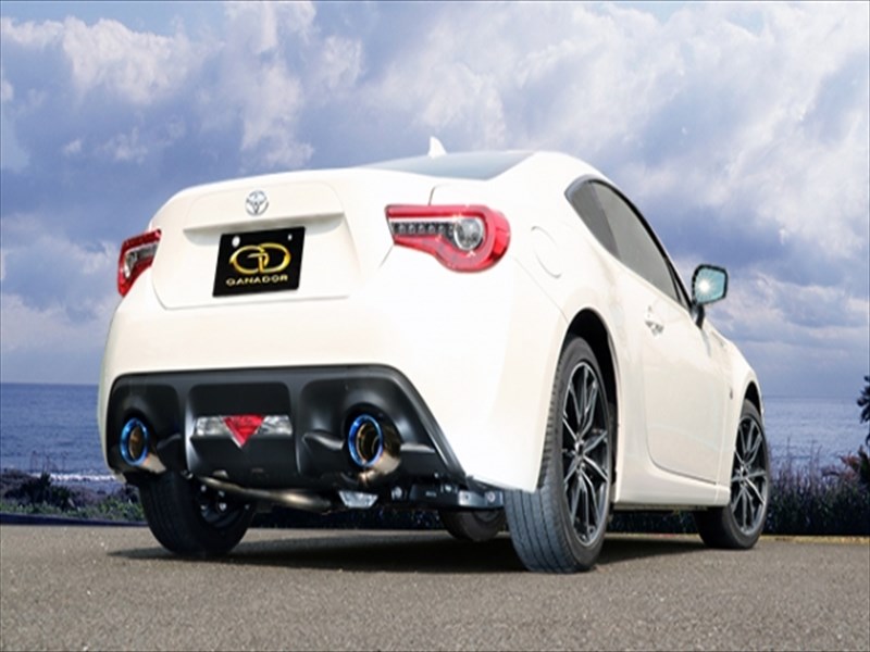86 ZN6 後期 MT車 Vertex Sports SUS P.B.S搭載 マフラー ステン/テール部のみチタン製ブルー