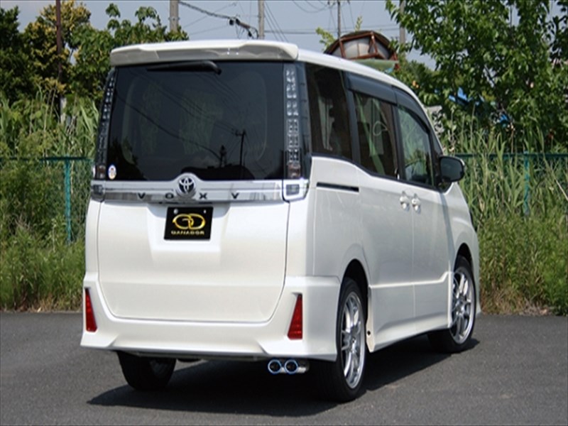 ノア ZRR85W グレード：Si PASION EVO P.B.S搭載 右ダブル/オーバル 標準バンパー用 チタンブルーテール