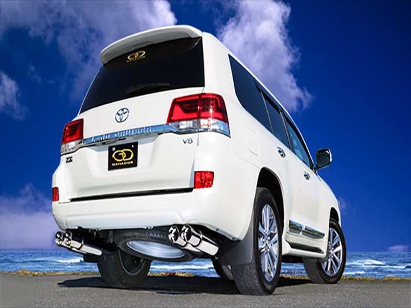 URJ202W ランドクルーザー 200系 H27/8～ 4.600cc Vertex 4WD/SUV ステンレスマフラー P.B.S搭載 標準バンパー 左右4本出し サークルタイプ/ポリッシュテール